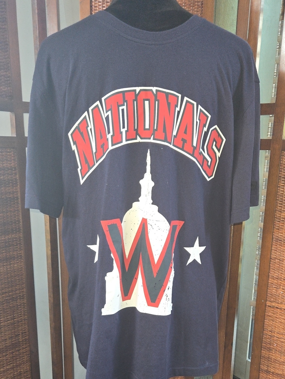 Nationals Graphic Tee - Navy Red W Design
